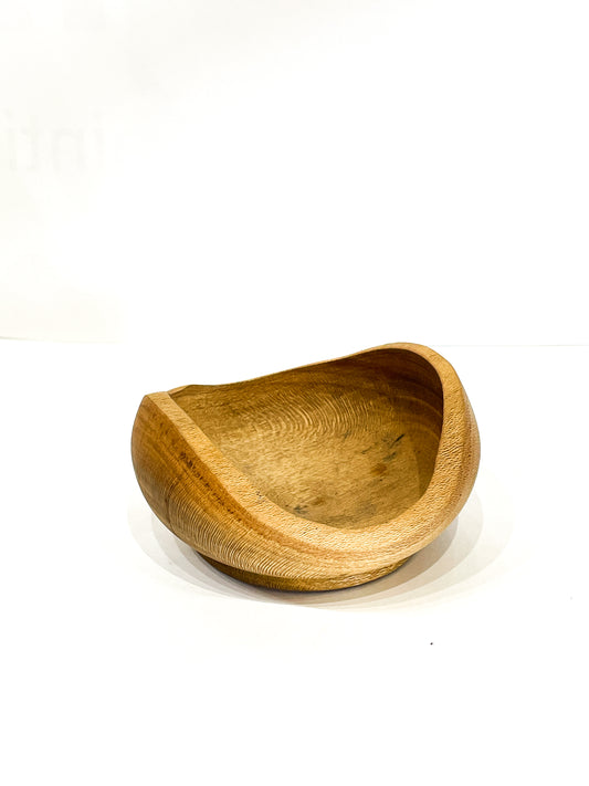Small Natural Handcrafted Wood Dish