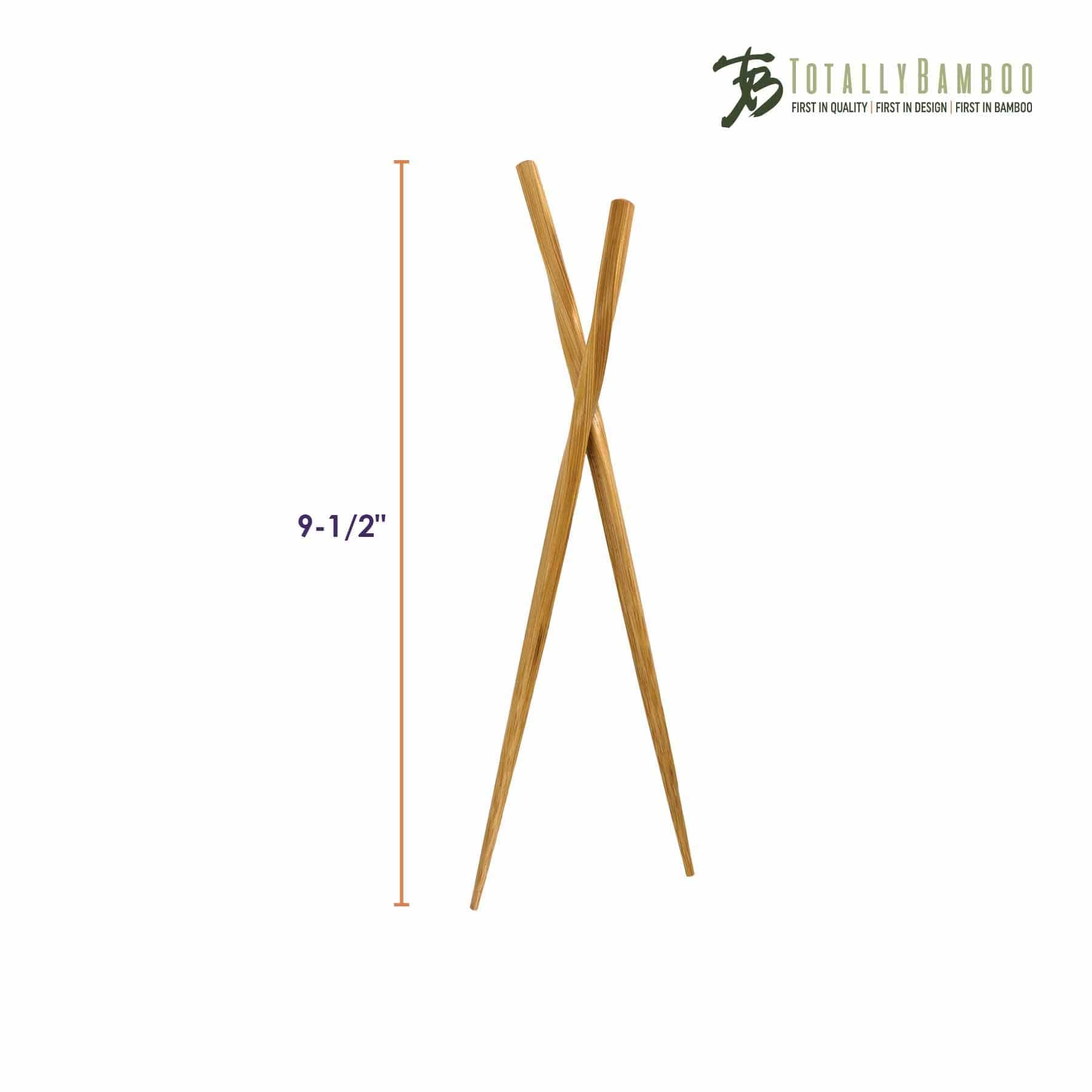 "Twist" Reusable Bamboo Chopsticks, 5 Pairs