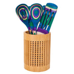 Lattice Bamboo Utensil Holder