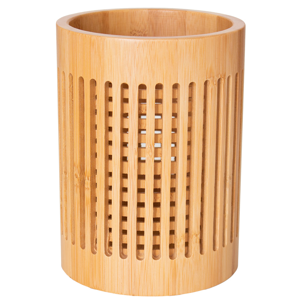 Lattice Bamboo Utensil Holder