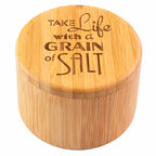 "Grain of Salt" Engraved Salt Cellar, 6-Oz. Capacity