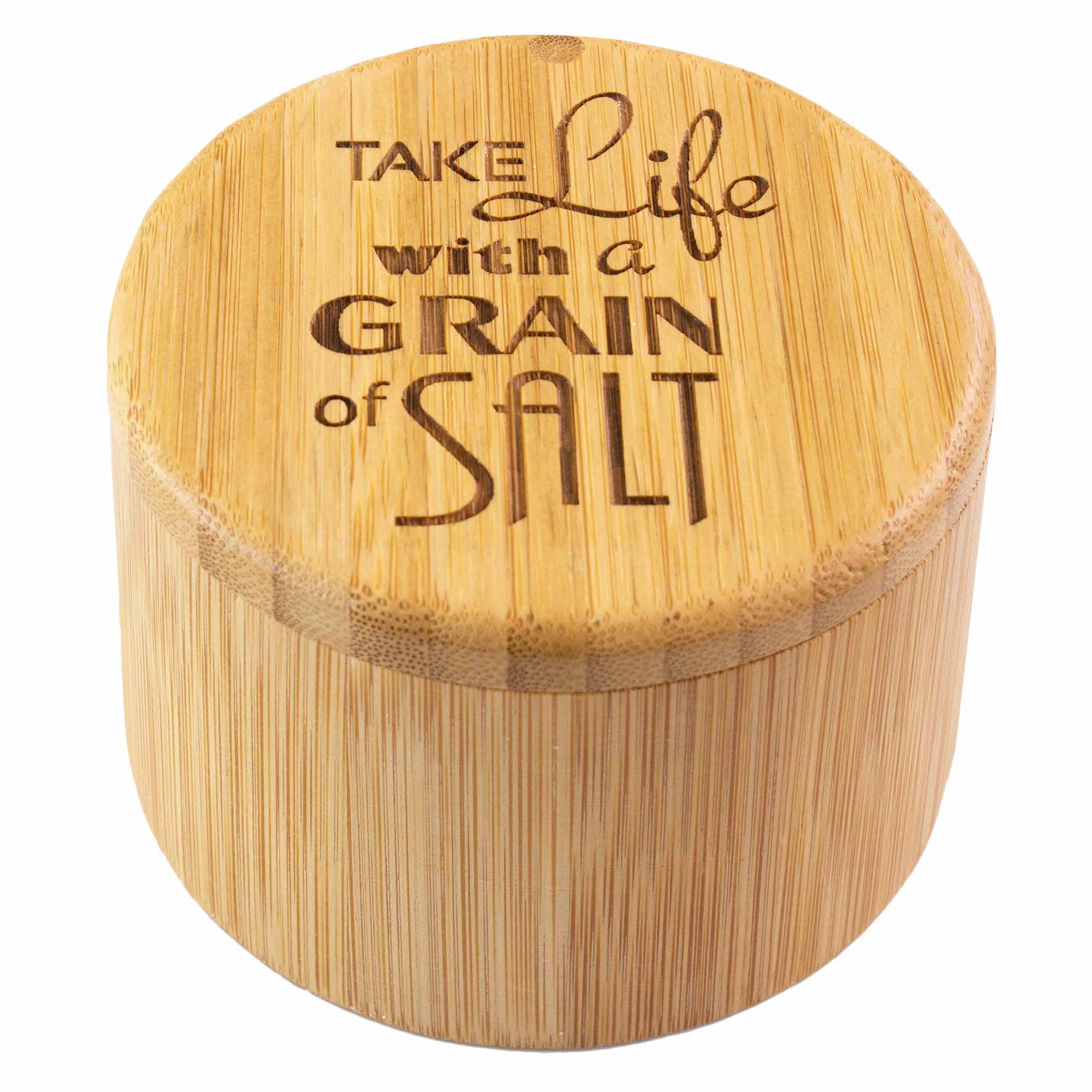 "Grain of Salt" Engraved Salt Cellar, 6-Oz. Capacity