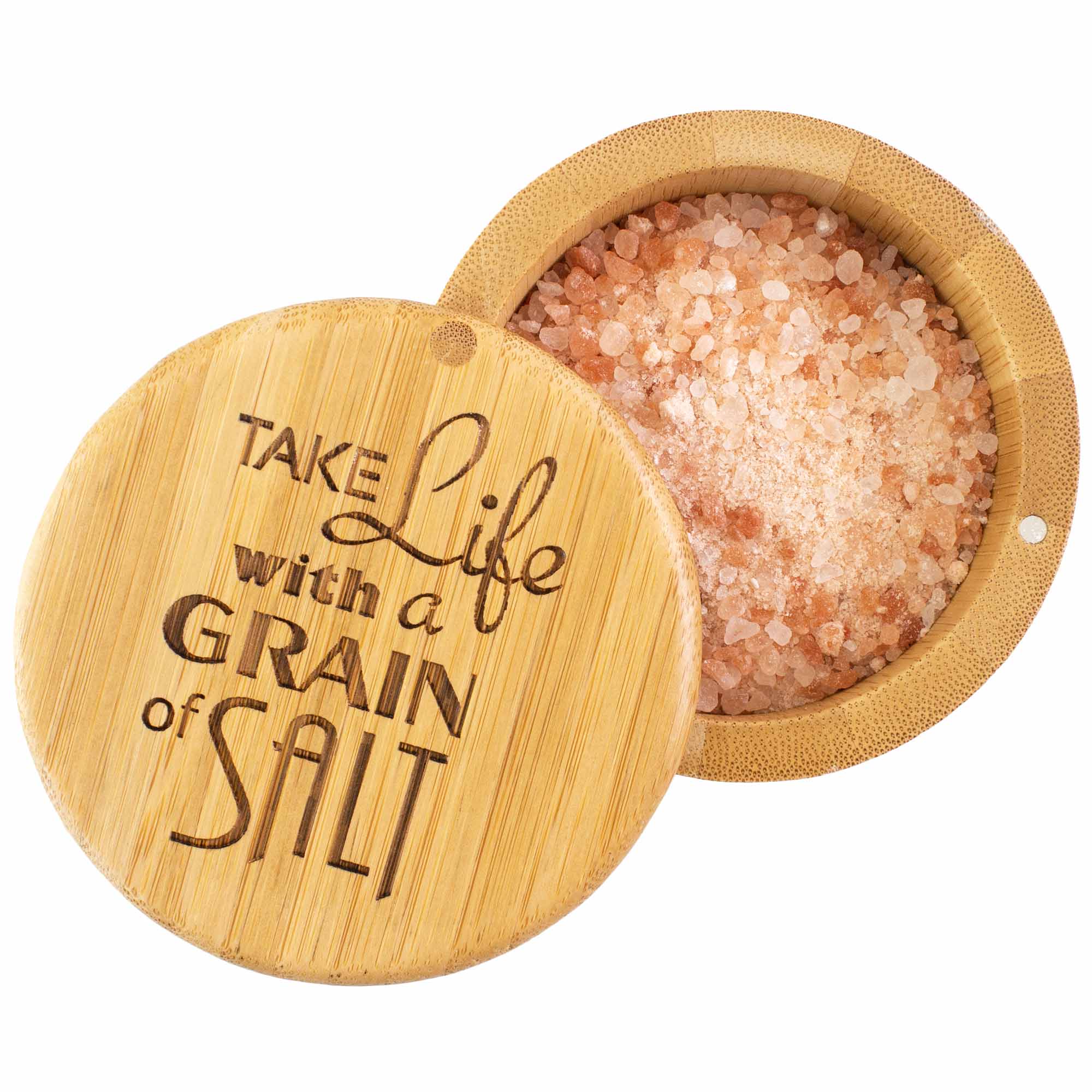 "Grain of Salt" Engraved Salt Cellar, 6-Oz. Capacity