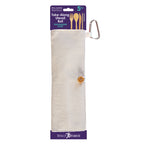 Take along Bamboo Utensil with Case WHITE