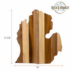 Rock & Branch® Shiplap Series Michigan Mitten Cutting Board