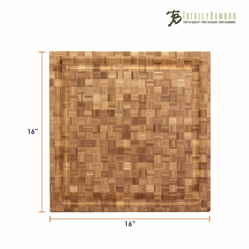 Pro Board End-Grain Carving Board, 16" x 16" x 2"