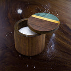 Totally Bamboo Rock & Branch Series Slate and Acacia Salt & Storage Box
