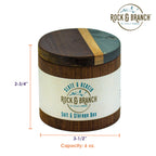 Totally Bamboo Rock & Branch Series Slate and Acacia Salt & Storage Box