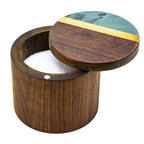 Totally Bamboo Rock & Branch Series Slate and Acacia Salt & Storage Box