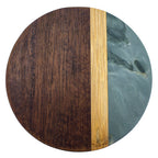 Totally Bamboo Rock & Branch Series Slate and Acacia Salt & Storage Box
