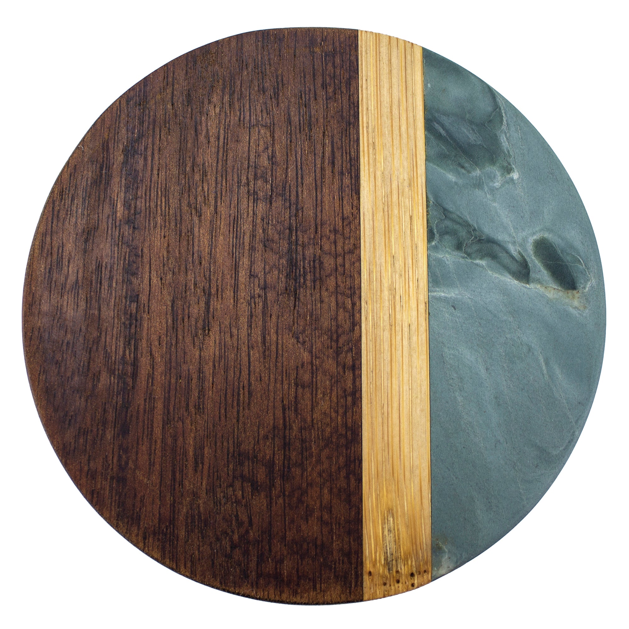 Totally Bamboo Rock & Branch Series Slate and Acacia Salt & Storage Box