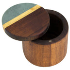 Totally Bamboo Rock & Branch Series Slate and Acacia Salt & Storage Box