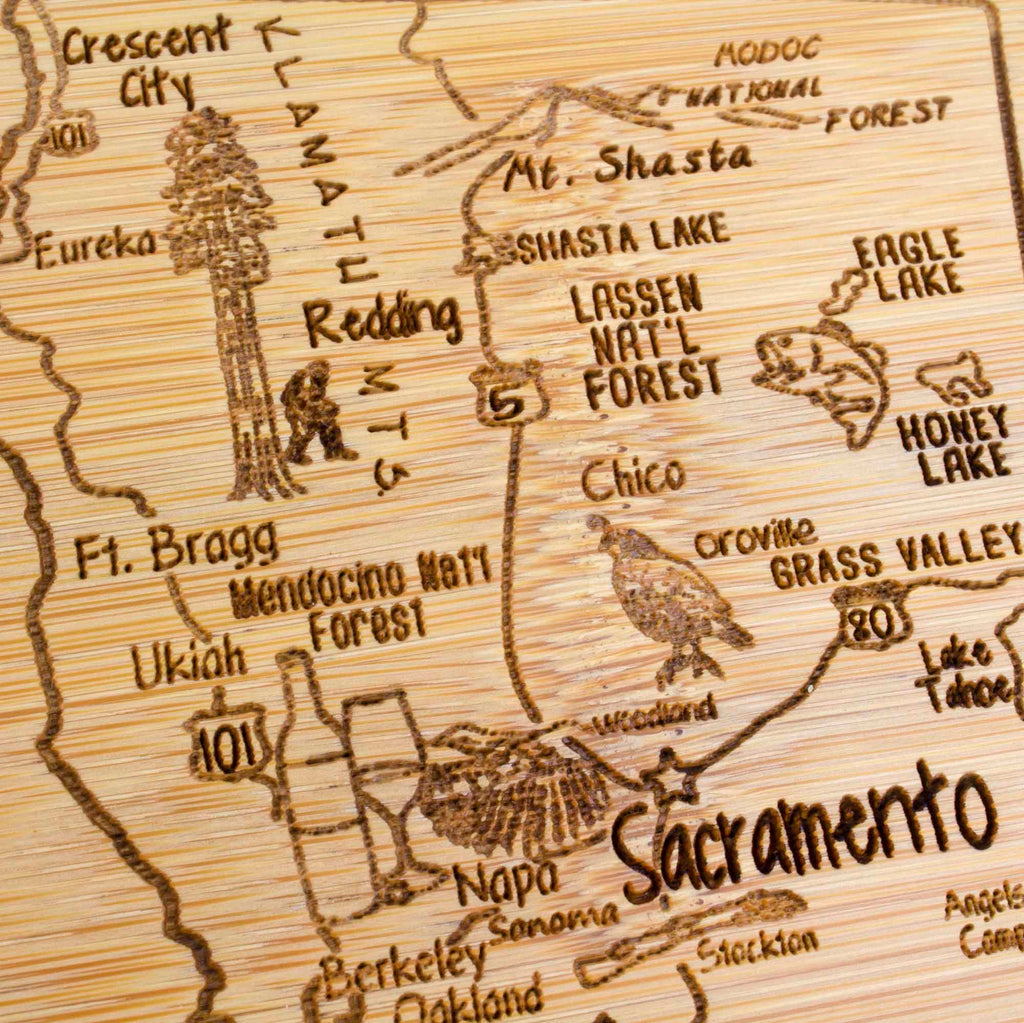 A Slice of Life California Cutting Board, 11" x 8-3/4"