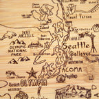A Slice of Life Washington Cutting Board, 11" x 8-3/4"