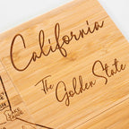 4-Piece California Puzzle Coaster Set with Case