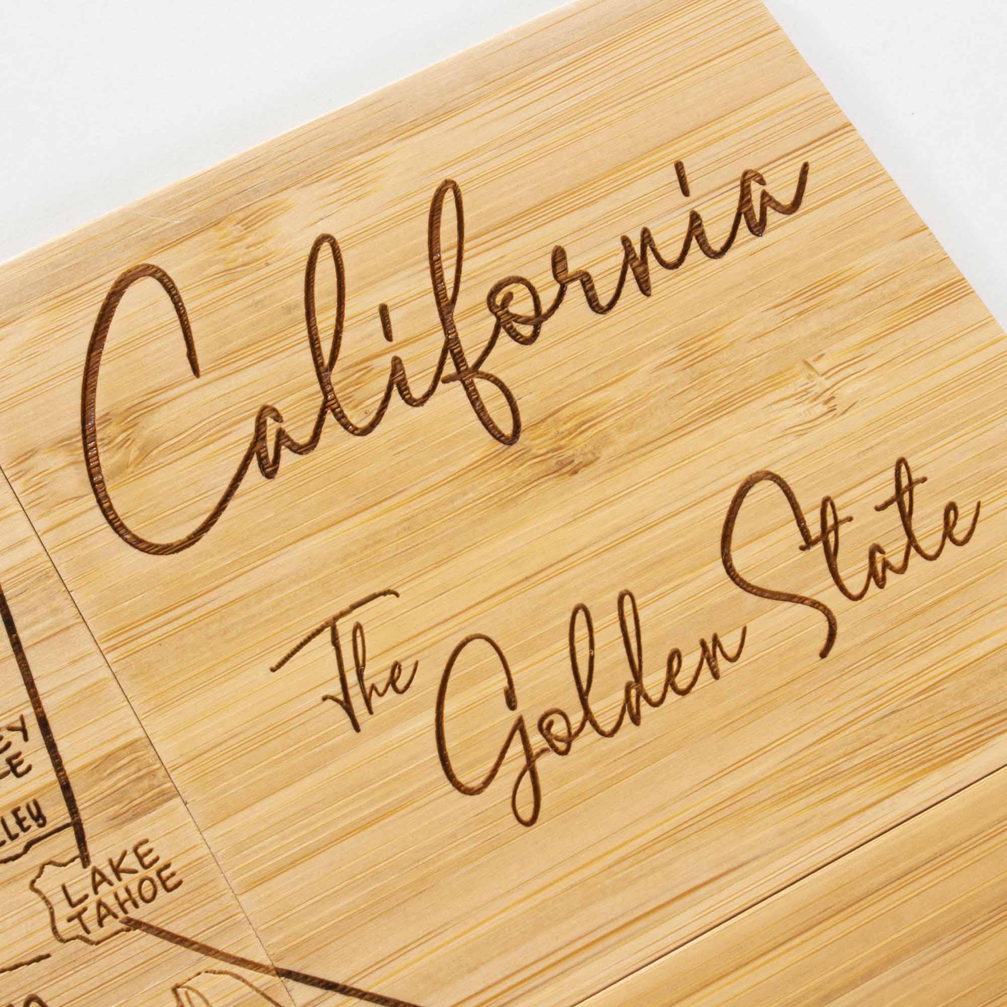 4-Piece California Puzzle Coaster Set with Case