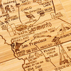 4-Piece California Puzzle Coaster Set with Case