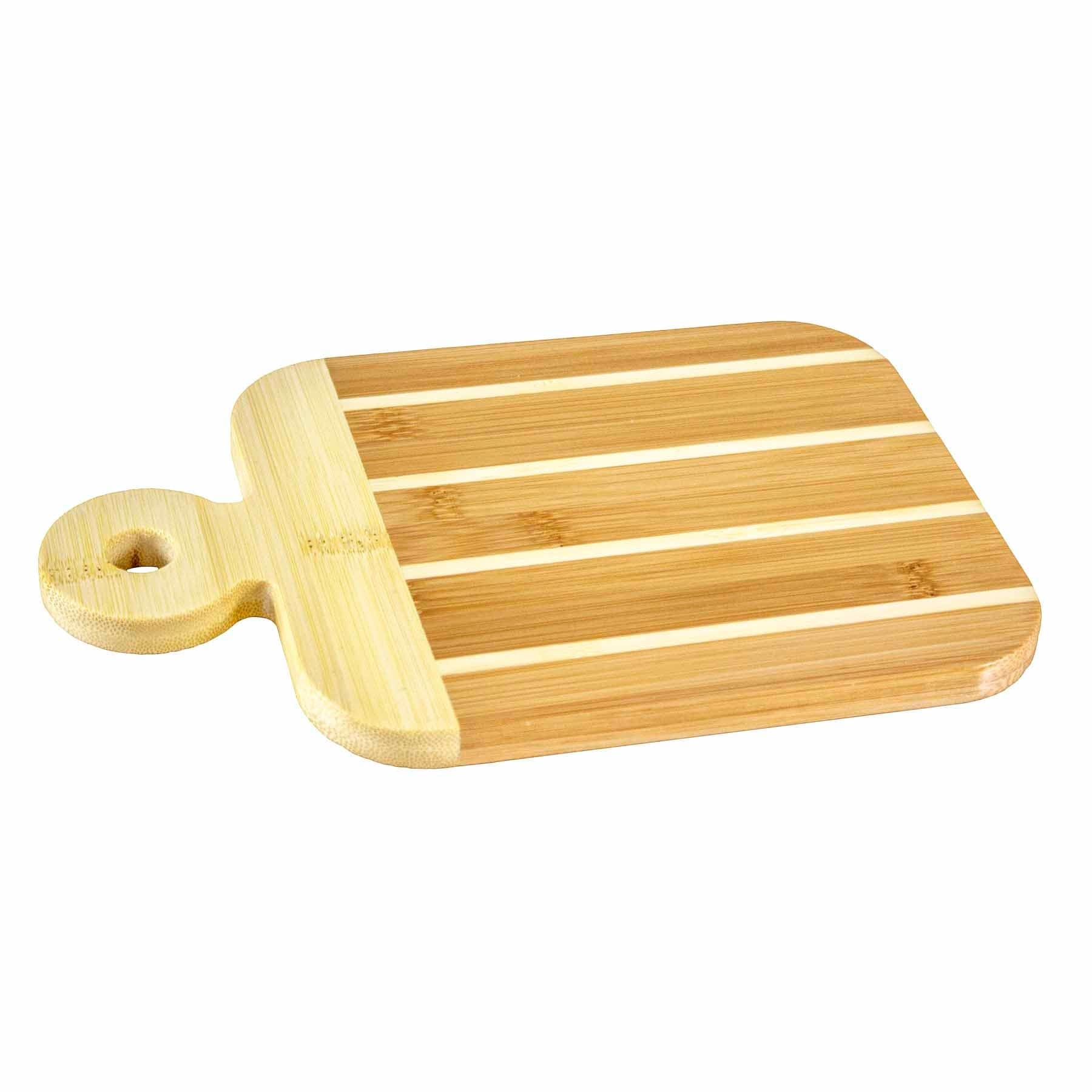 Striped Small Paddle Serving Board, 9" x 6"