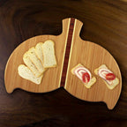 Whale Tail Shaped Cutting Board, 14-1/2" x 10-1/2"