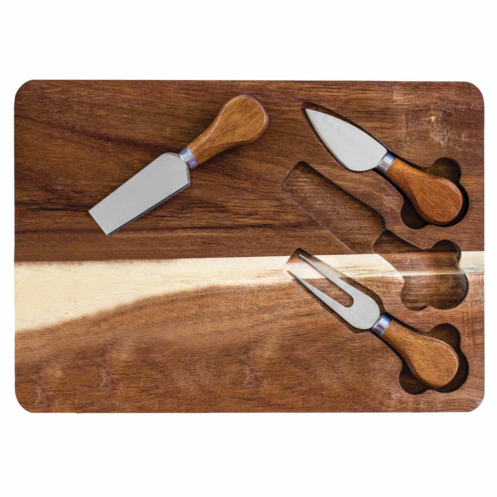TB Home® Charcuterie Board with Built-In Cheese Tools