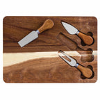 TB Home® Charcuterie Board with Built-In Cheese Tools