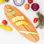 Surfboard Shaped Cutting Board, 23" x 7-1/2"