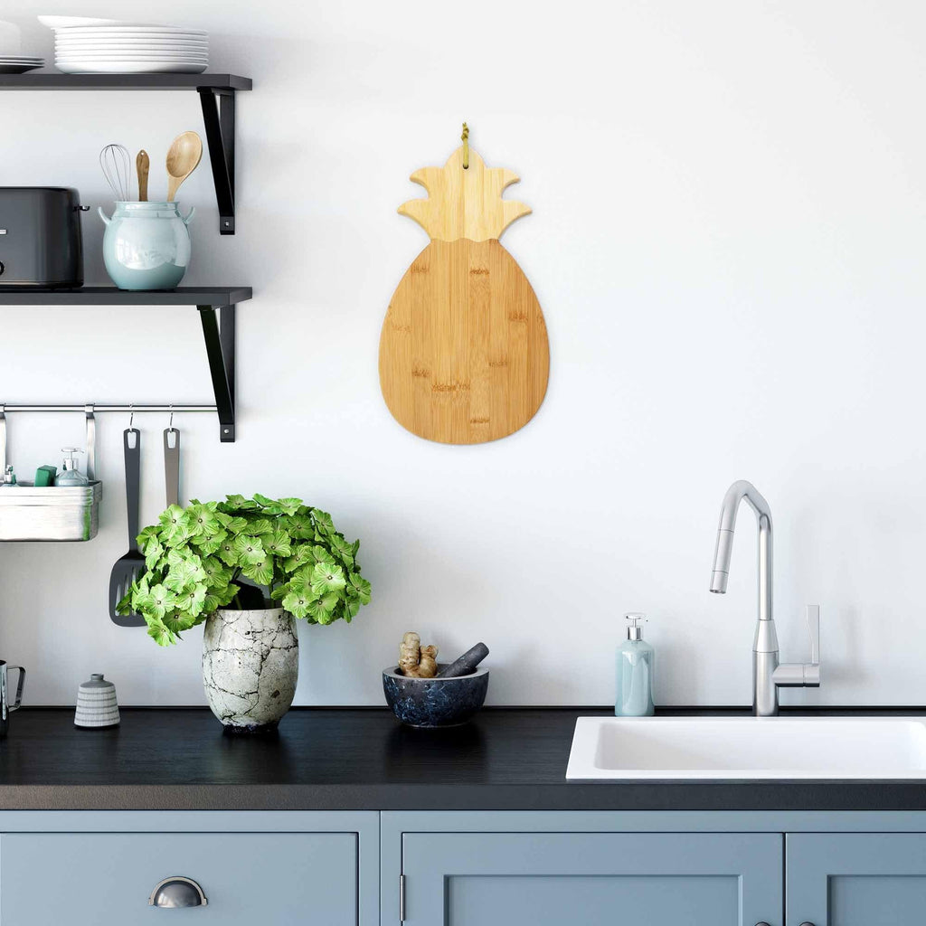 Pineapple Shaped Cutting Board, 14-3/8" x 7-1/2"