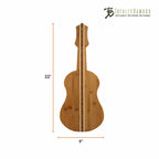 Ukulele Shaped Cutting Board, 22" x 9"