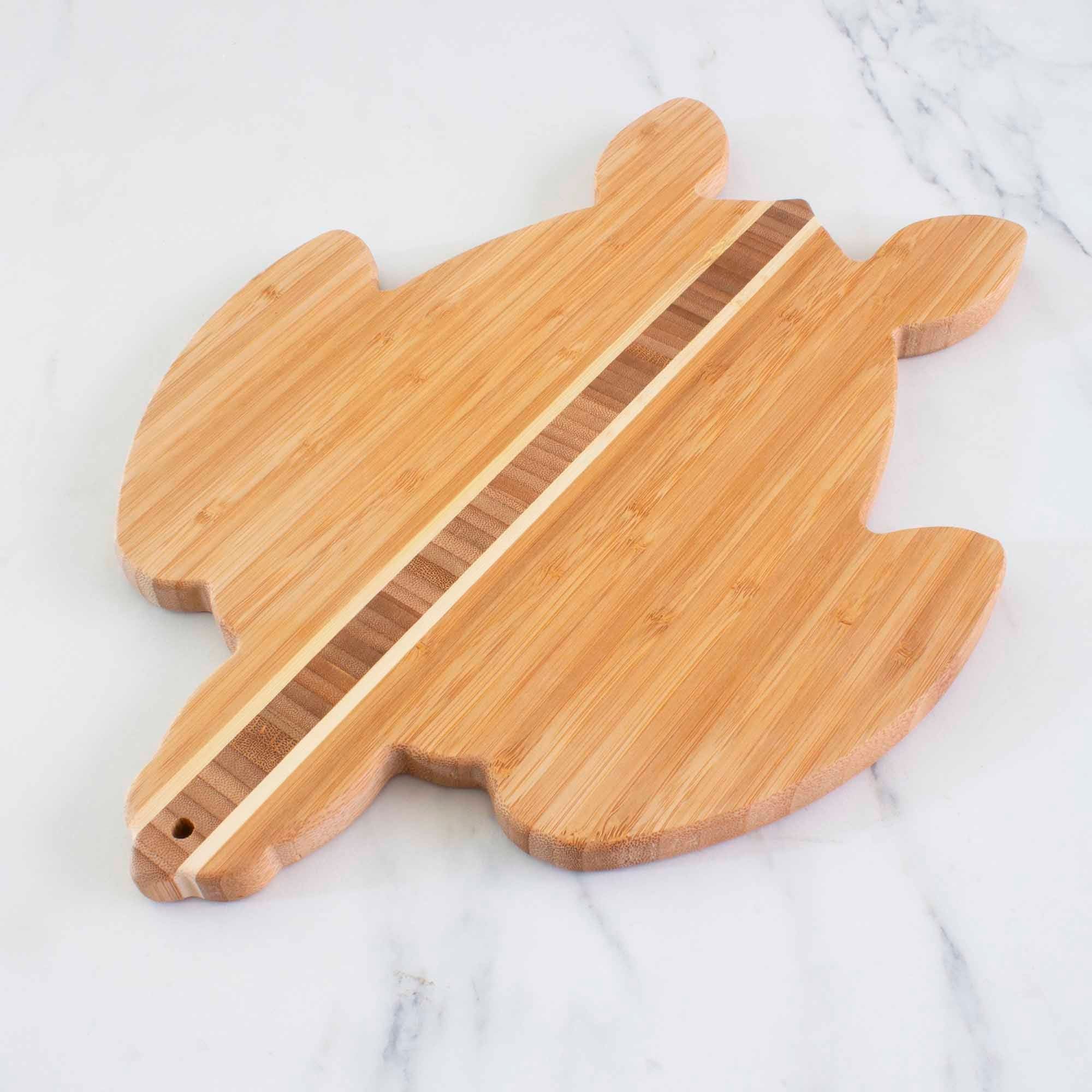 Sea Turtle Shaped Cutting Board, 14-7/8" x 11"