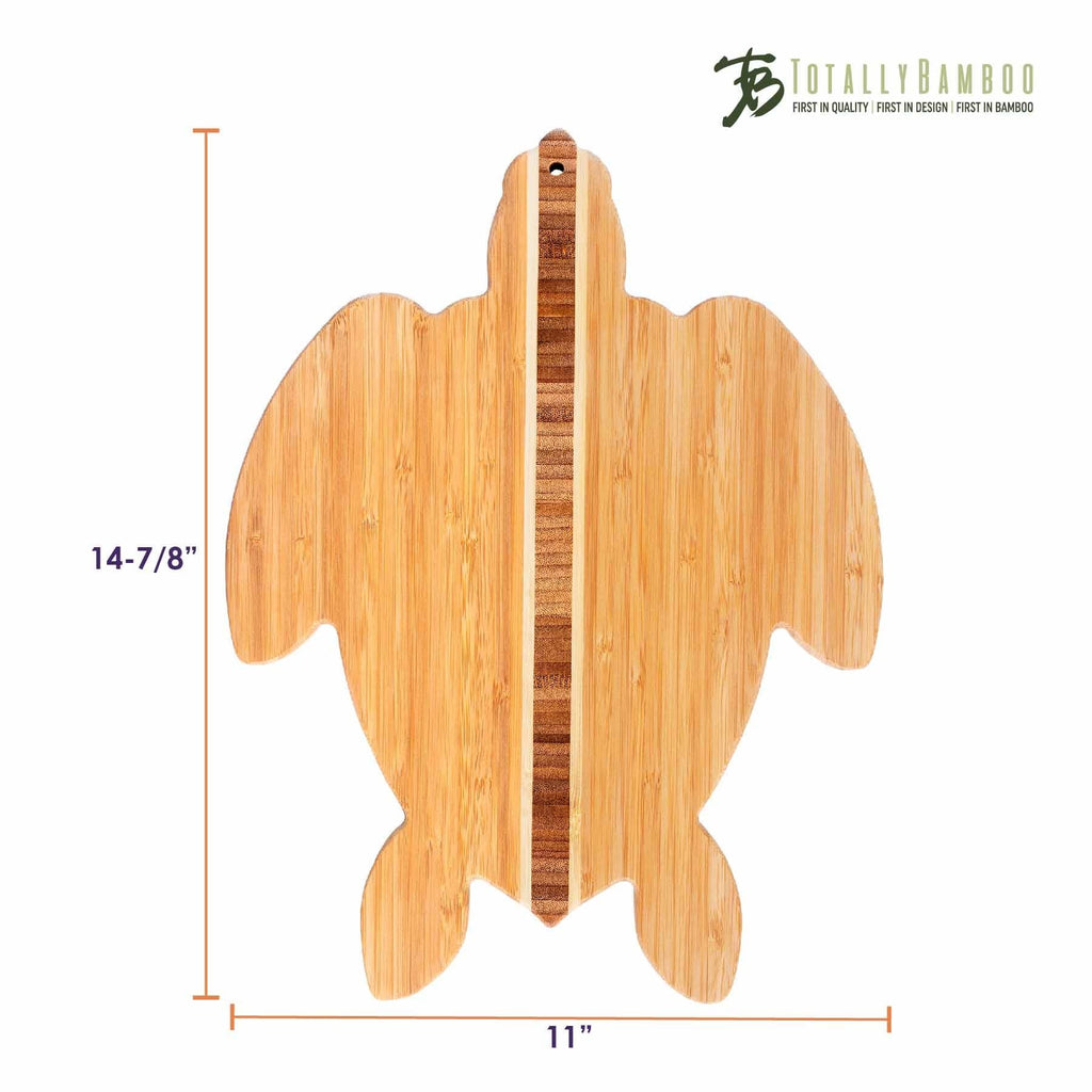 Sea Turtle Shaped Cutting Board, 14-7/8" x 11"