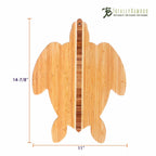 Sea Turtle Shaped Cutting Board, 14-7/8" x 11"