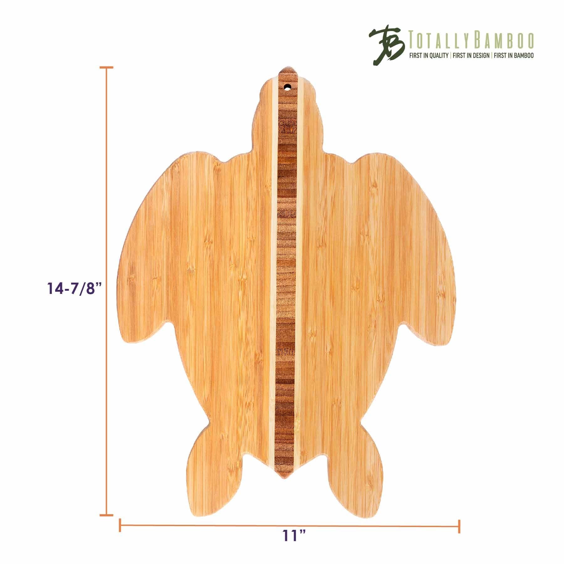 Sea Turtle Shaped Cutting Board, 14-7/8" x 11"