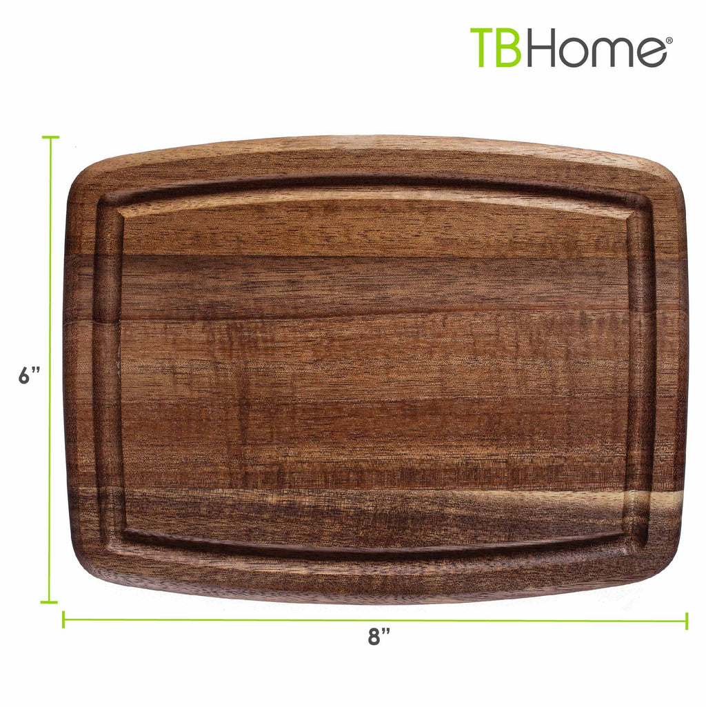 TB Home® Small Cutting Board with Juice Groove, 8" x 6"