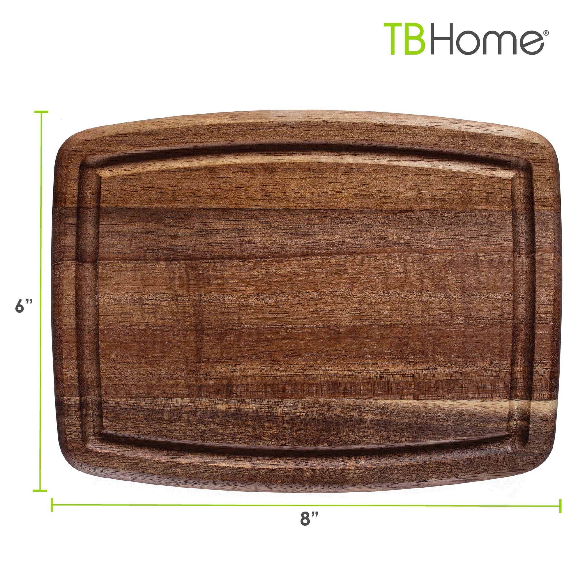 TB Home® Small Cutting Board with Juice Groove, 8" x 6"