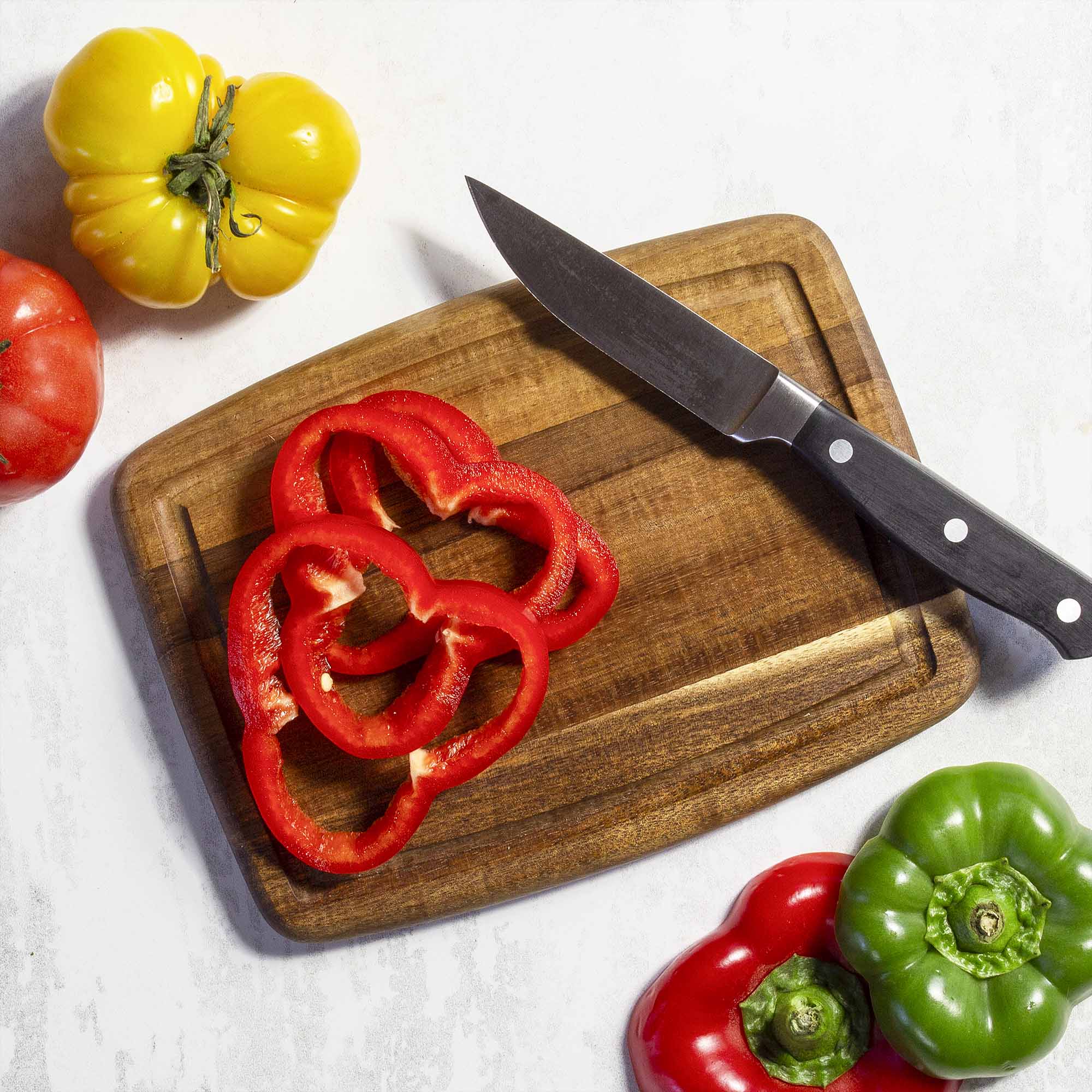TB Home® Small Cutting Board with Juice Groove, 8" x 6"