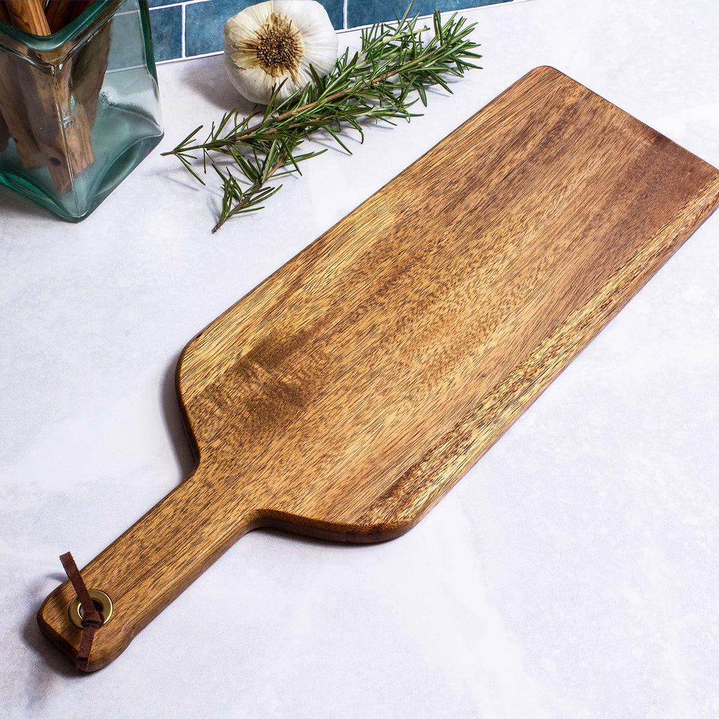 Rock & Branch® Acacia Wood Wine Bottle Shaped Cutting Board