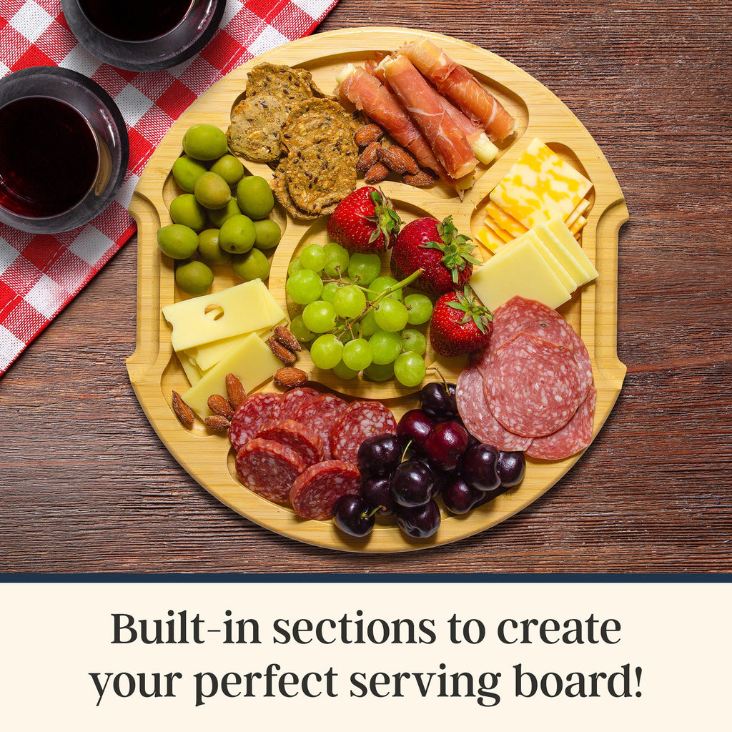 Flip, Serve & Store™ Round Charcuterie Board with Locking Lid