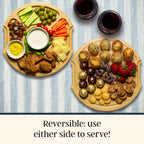 Flip, Serve & Store™ Round Charcuterie Board with Locking Lid