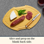 Flip, Serve & Store™ Football Charcuterie Board with Locking Lid