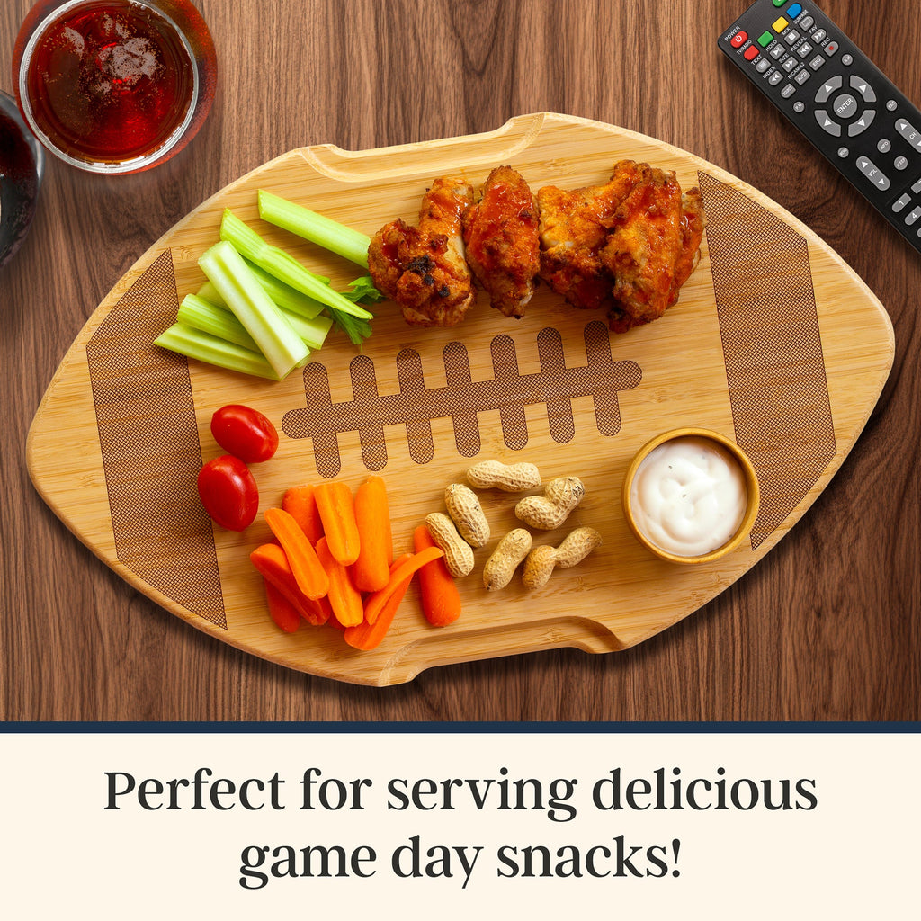 Flip, Serve & Store™ Football Charcuterie Board with Locking Lid