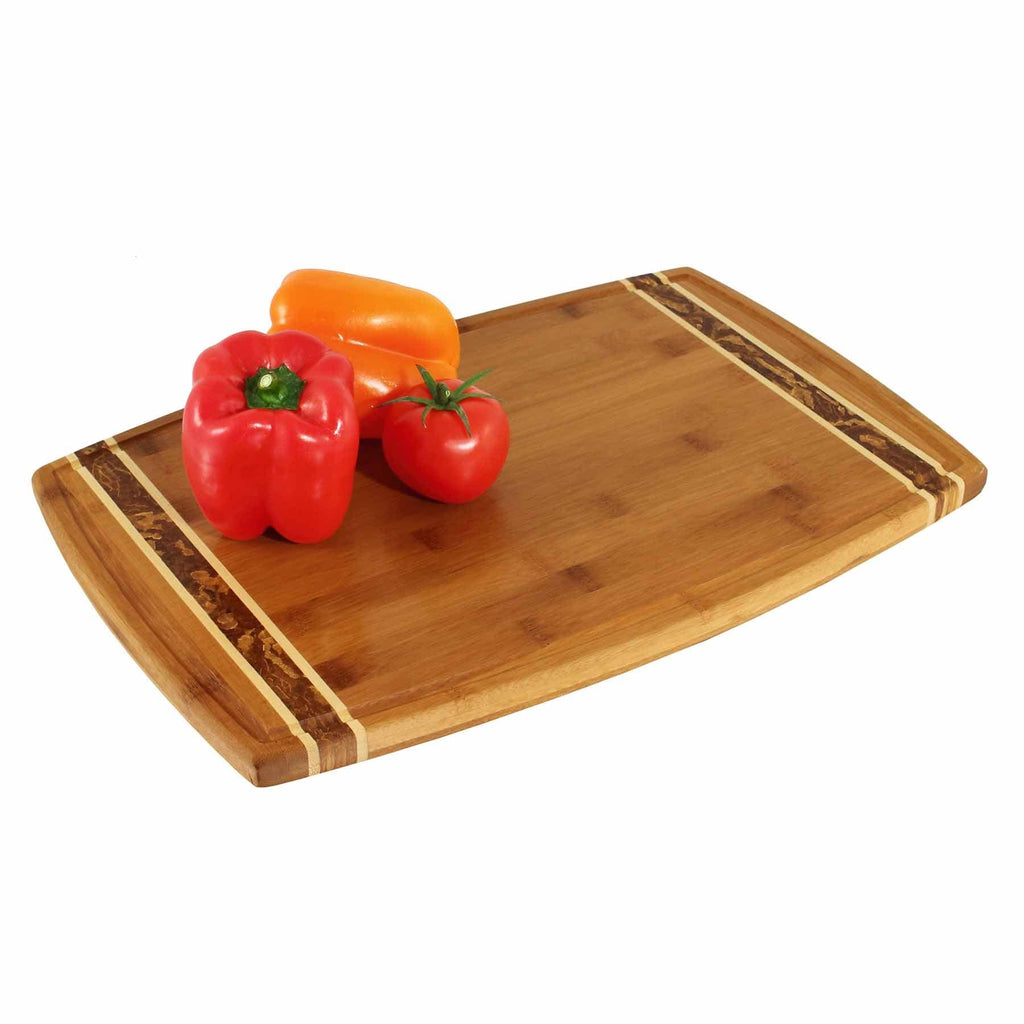 "Marbled" Bamboo Cutting Board, 18" x 11-3/4"