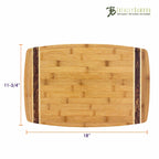 "Marbled" Bamboo Cutting Board, 18" x 11-3/4"