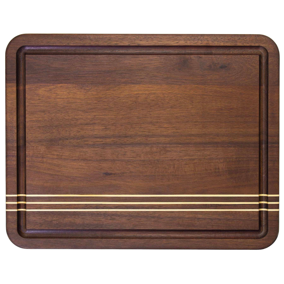 Rock & Branch® Acacia Wood Pinstripe Cutting Board, 14" x 11"