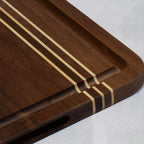 Rock & Branch® Acacia Wood Pinstripe Cutting Board, 14" x 11"