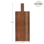 Rock & Branch® Acacia Wood Pinstripe Paddle Board