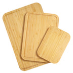 3-Piece Cutting Board Set with Juice Grooves