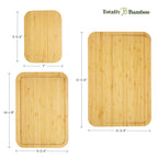 3-Piece Cutting Board Set with Juice Grooves