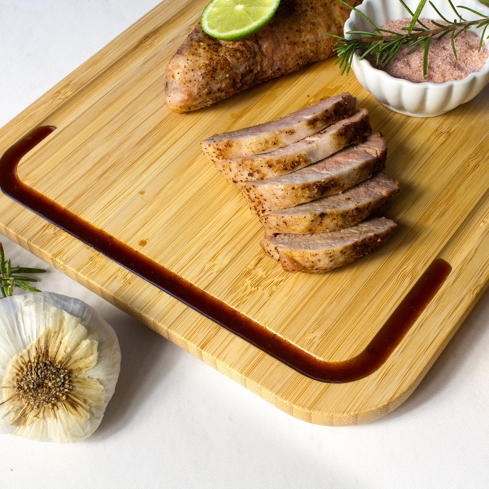 3-Piece Cutting Board Set with Juice Grooves