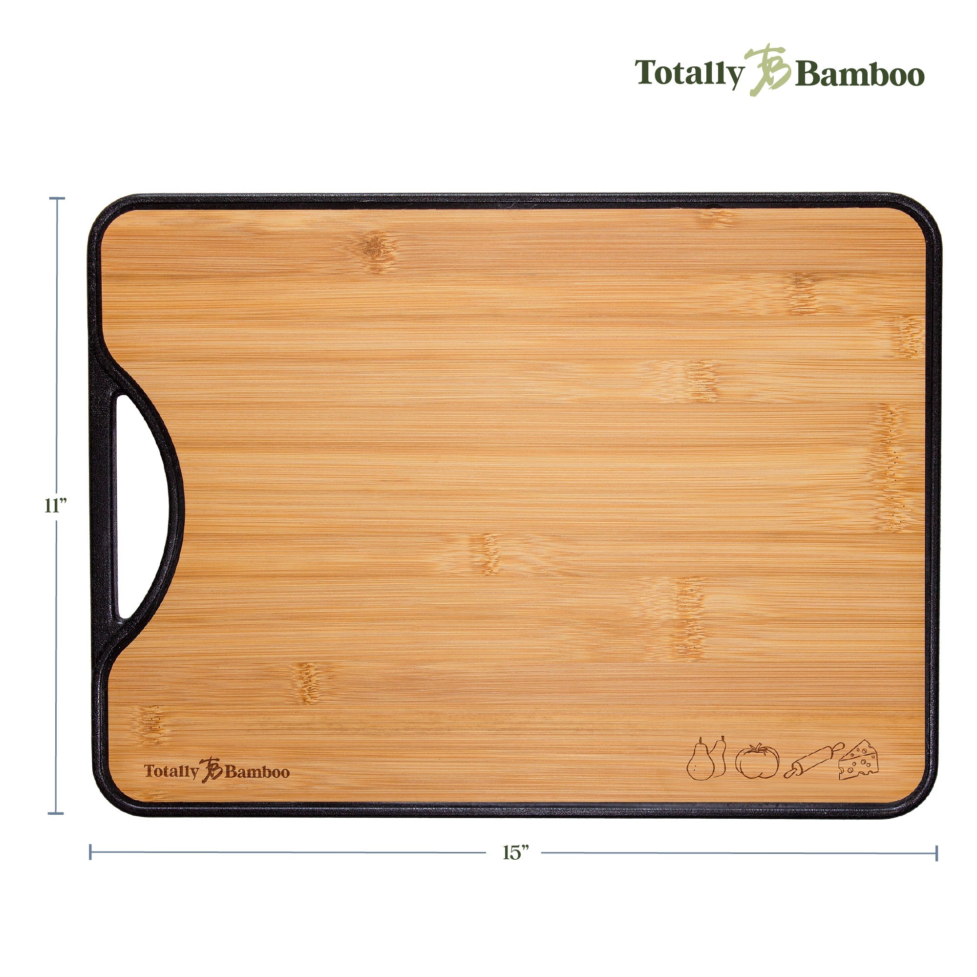 "Poly-Boo" Reversible Bamboo/Plastic Cutting Board