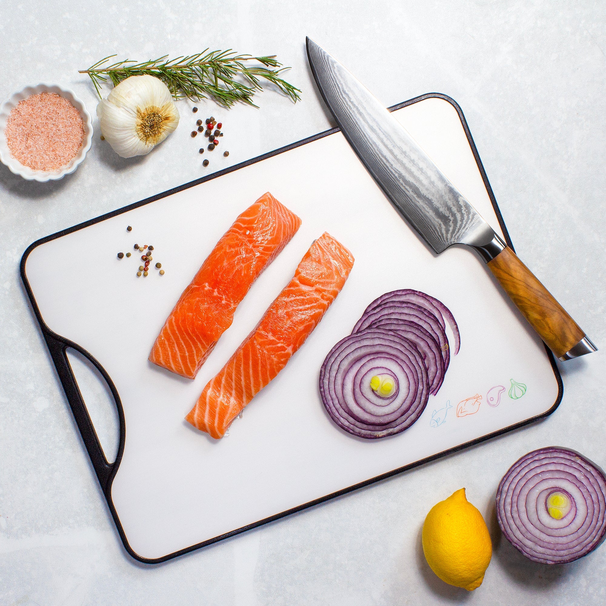 "Poly-Boo" Reversible Bamboo/Plastic Cutting Board